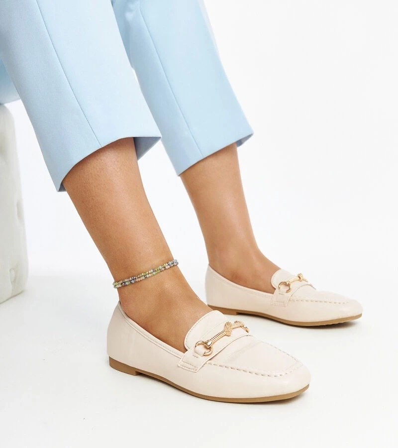 Gemre Mocasini decorativi Docherty de culoare bej deschis
