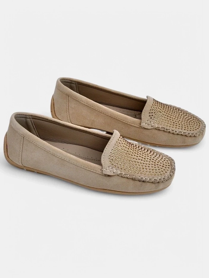 Resti Women&#039;s moccasins with rhinestones Ezuess