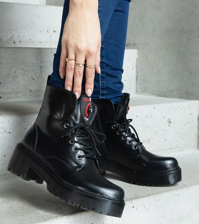 Gemre Botinele negre pentru femei Ranco