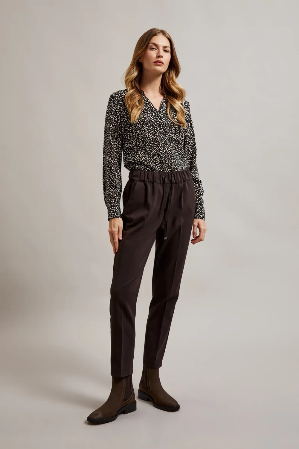 Marisse Women's Trousers Z-Sp-4522 Brown