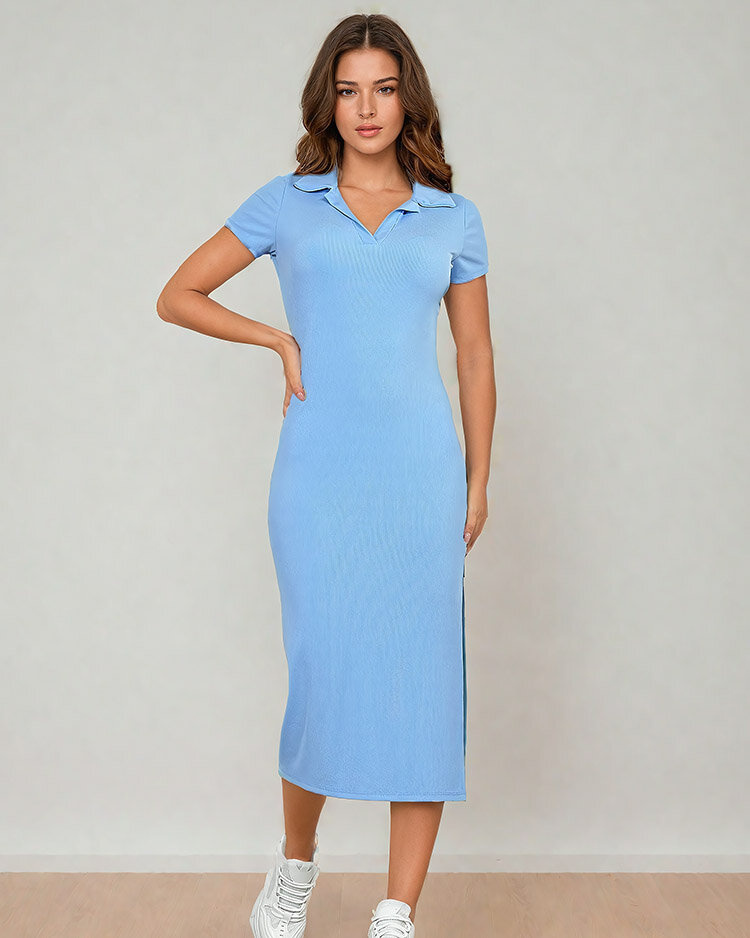 Resti Women's midi dress with collar