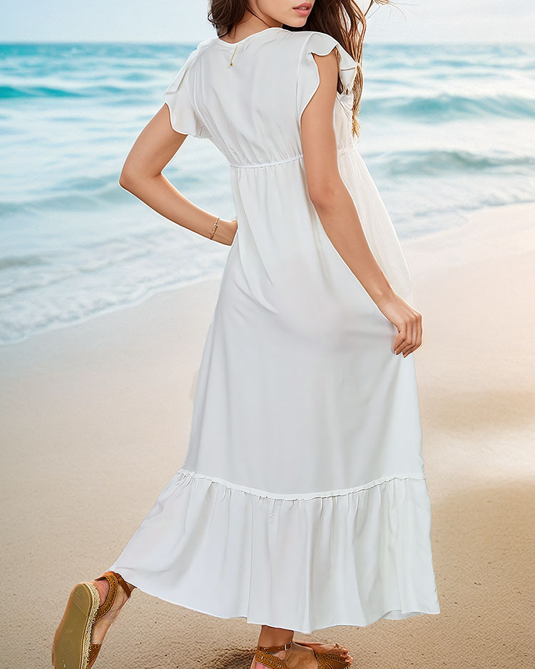 Resti Women's Long Dress with Lace