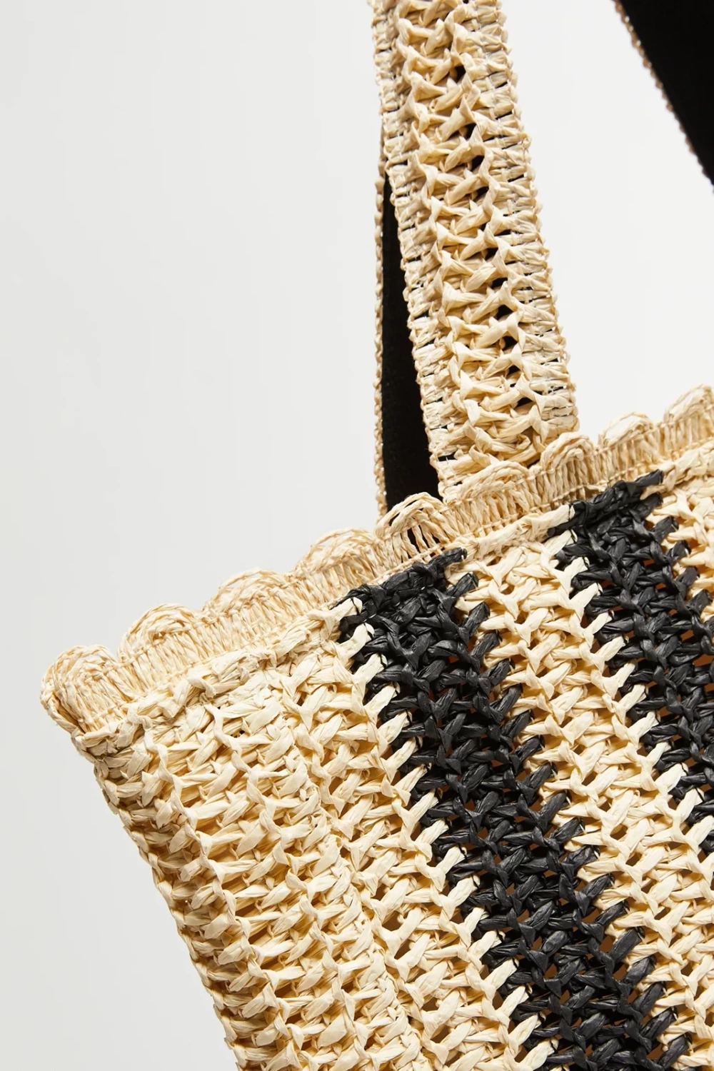 Marisse Large Striped Bag