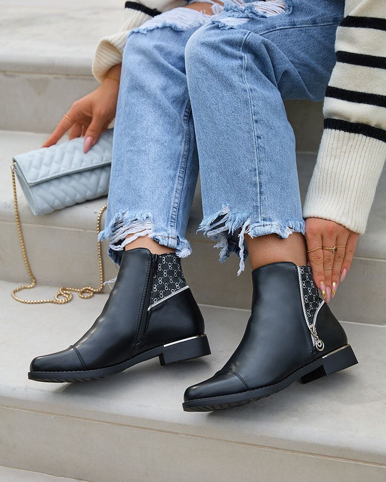 Resti Black women&#039;s boots a&#039;la sztyblety Orlaa