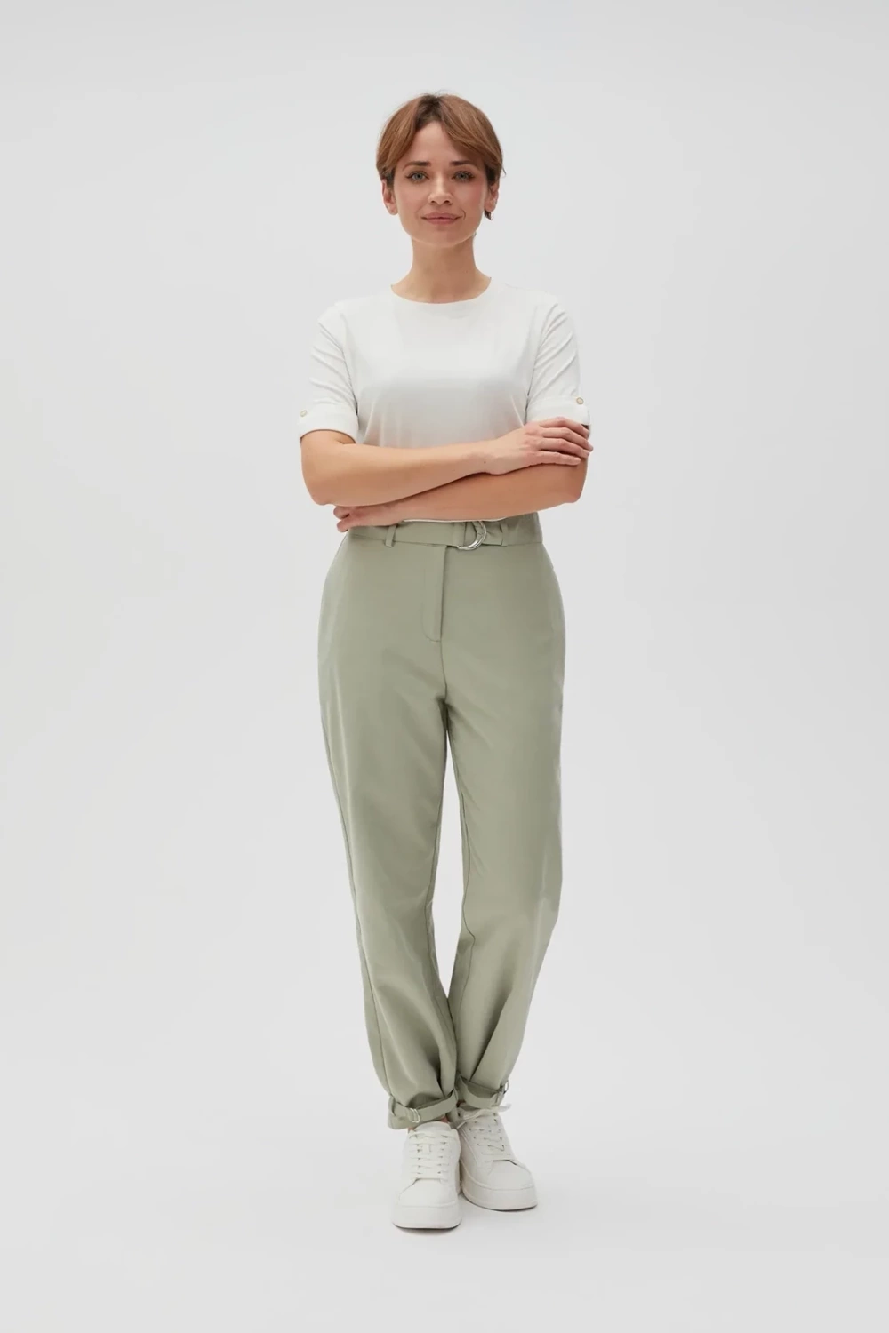 Marisse Women's T-Shirt L-Ts-4616 Off White