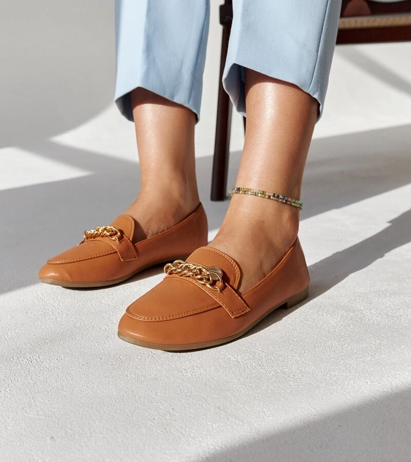 Gemre Mocasini maro cu lant Scaletta