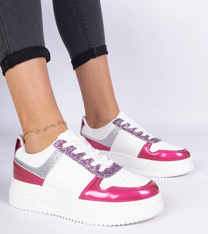 Gemre Adidași roz pentru femei cu talpă groasă Dolla