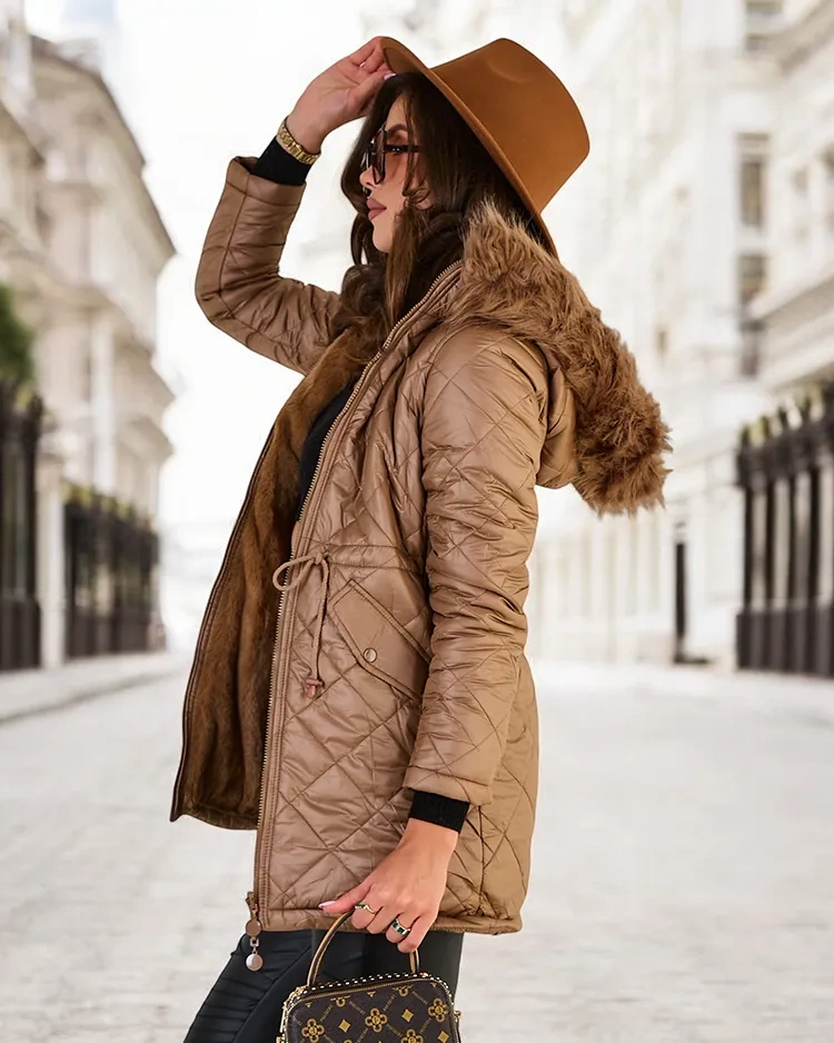 Resti Women's double-sided jacket in brown