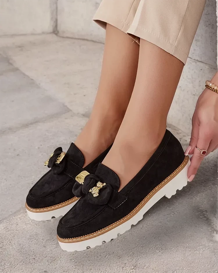 Resti Women&#039;s moccasins with bow Ezizer