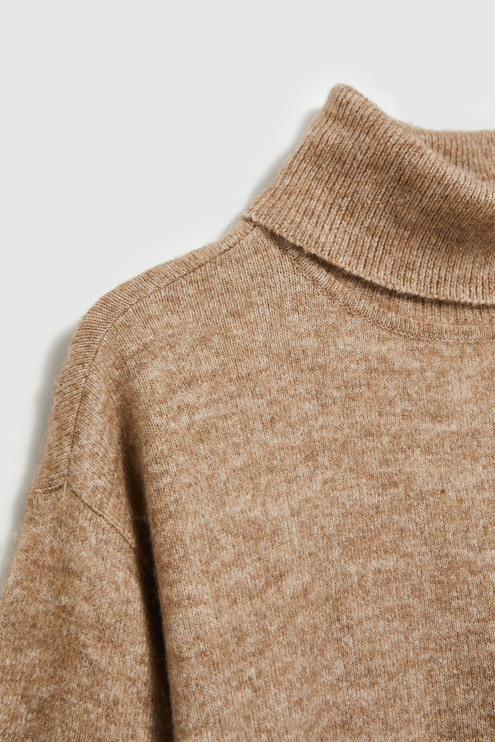 Marisse Beige Turtleneck Sweater
