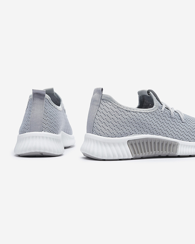Resti Grey women's fabric sports shoes Vobbu- Footwear