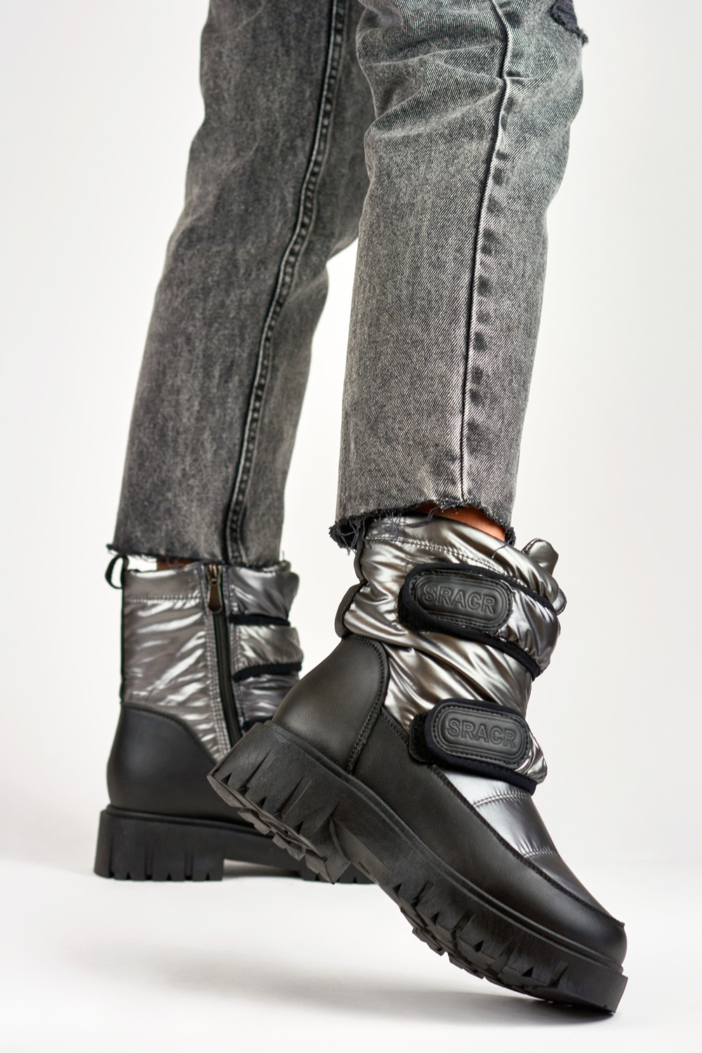 primohurt Ciepłe śniegowce damskie na rzep Laila