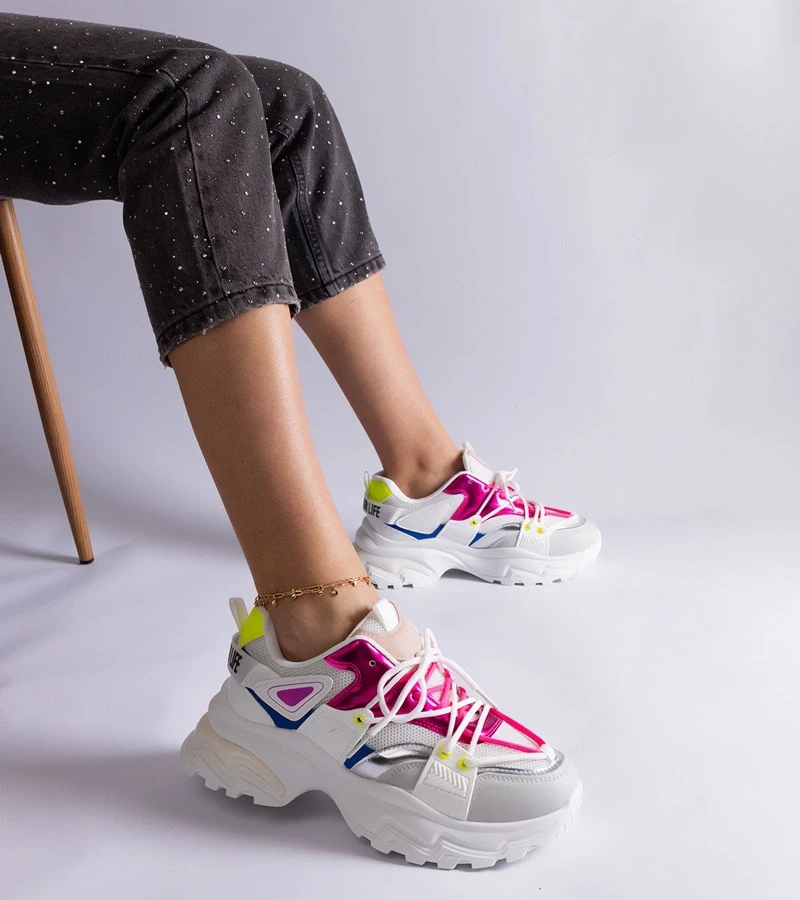 Gemre Adidași sport alb-roz Sulamita