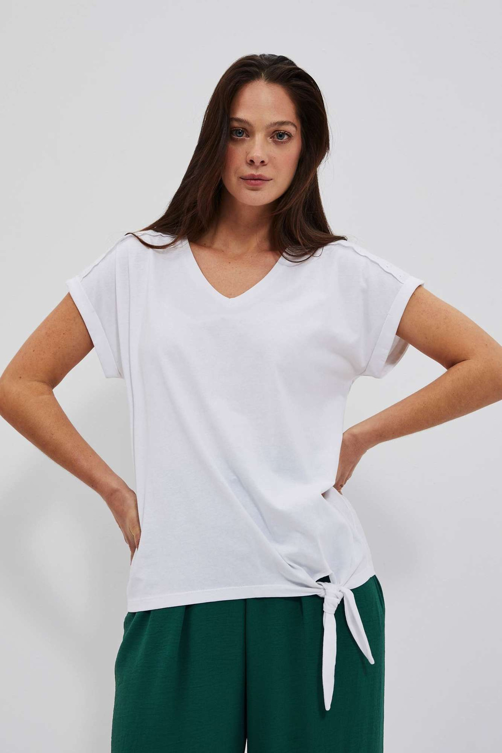 Marisse Women&#039;s T-Shirt L-Ts-4031 White