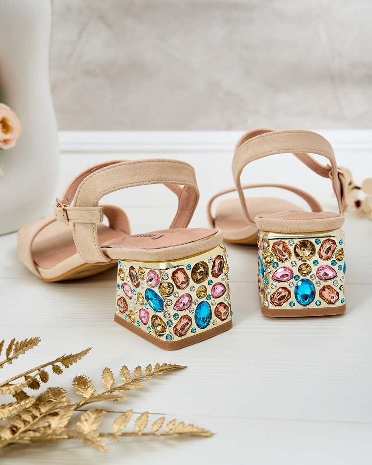 Resti Women's Sandals on a post with crystals Ohvare