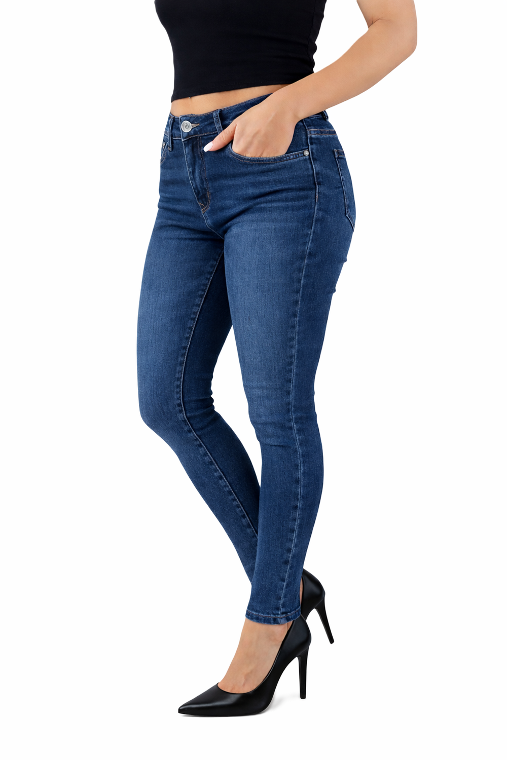 Дънки с висока талия M.Sara