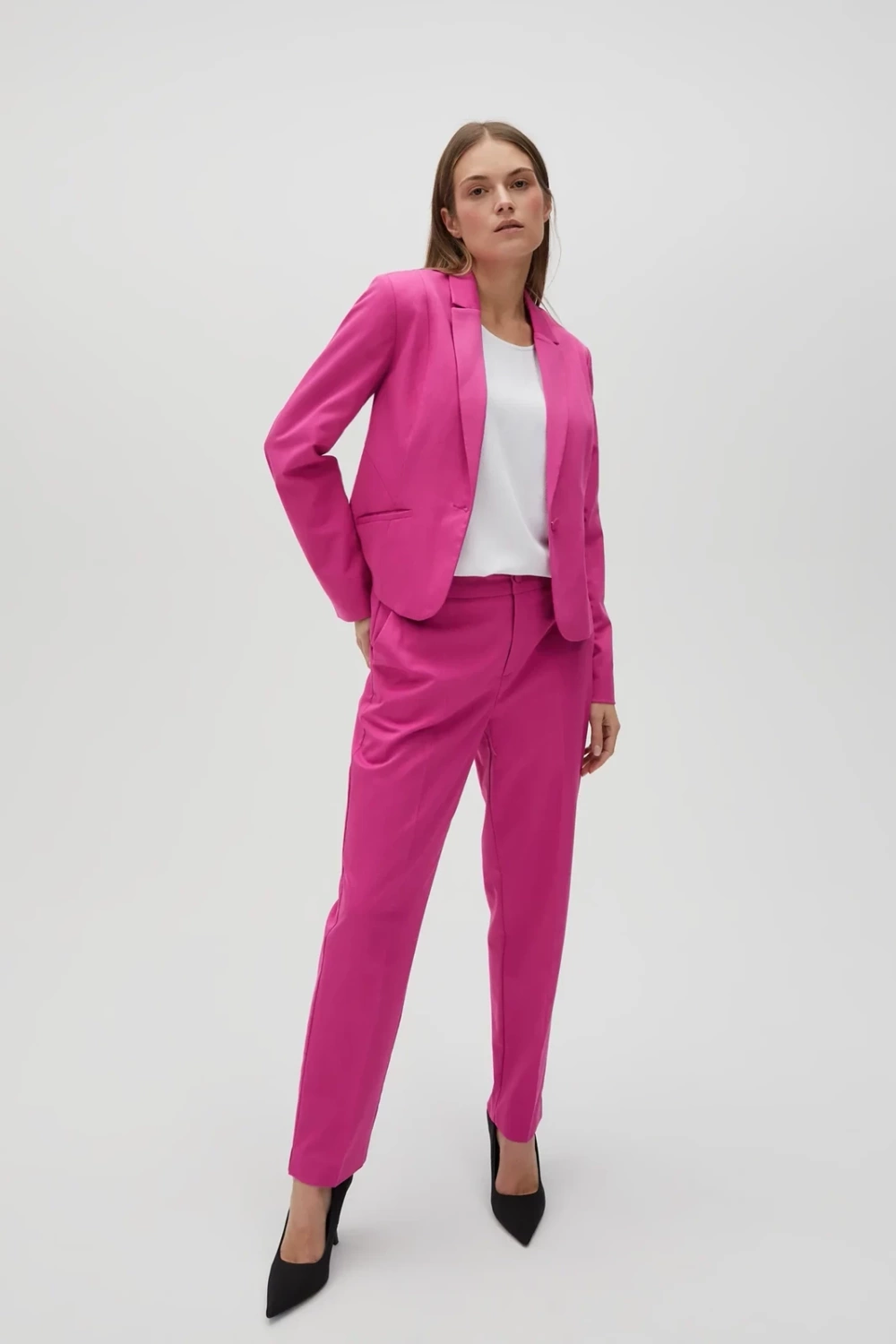 Marisse Women's Jacket L-Mr-4606 Fuchsia