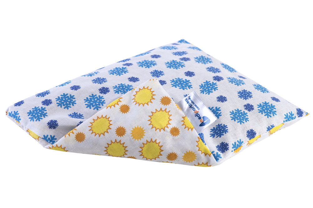 Medi Partners Thermofor with cherry seeds - Snowflakes sunflowers