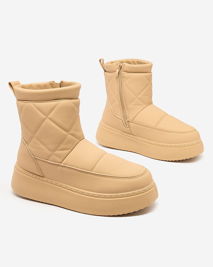 Resti Light brown womens boots ala snow boots Kacecica