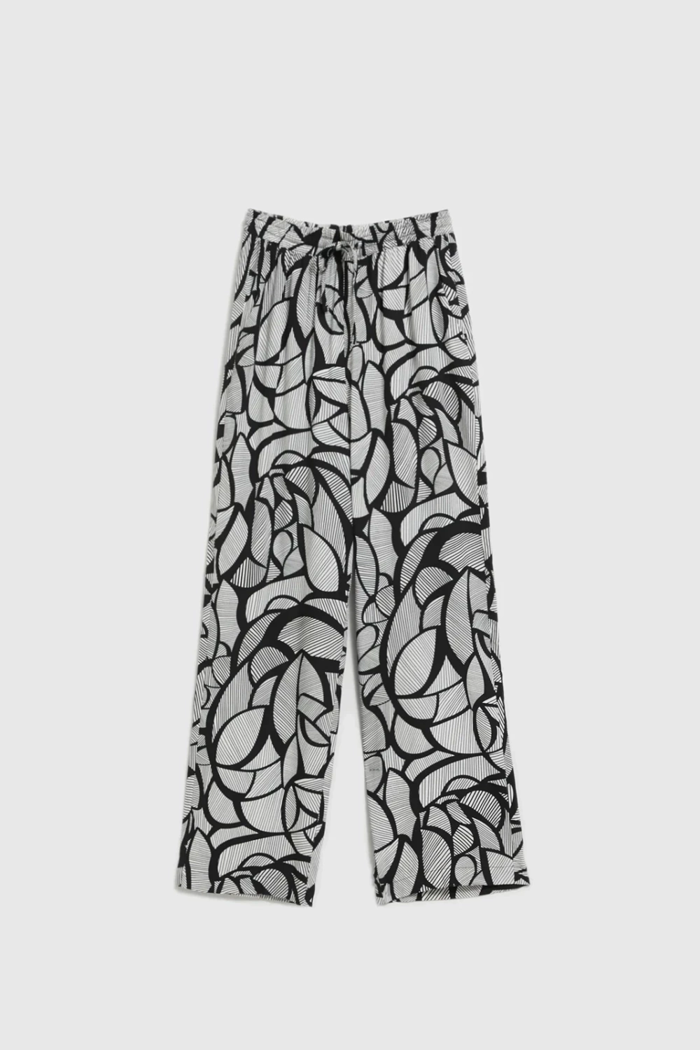 Women's trousers MOODO - black/white