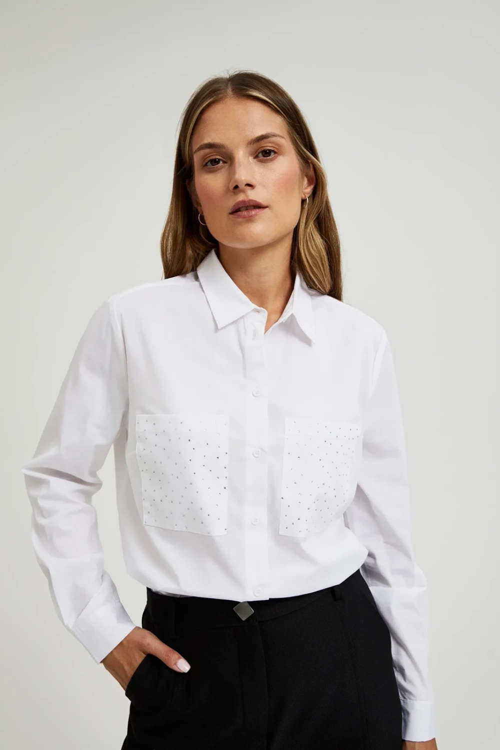 Marisse Women&#039;s Shirt L-Ko-4601 White