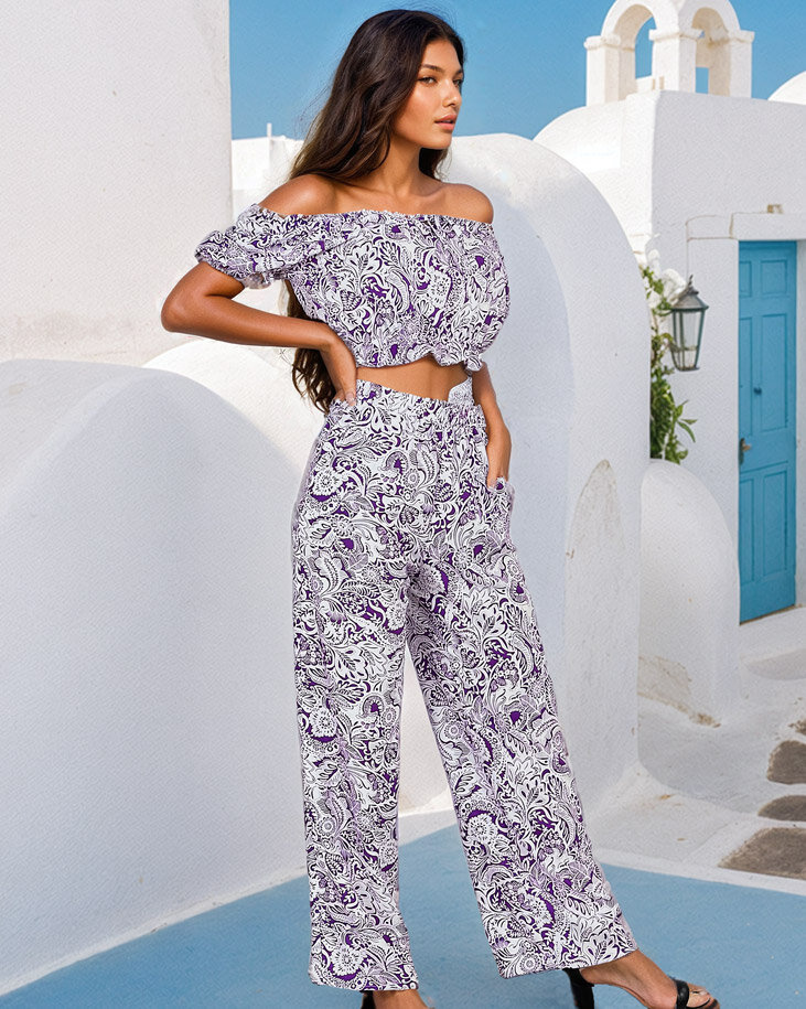 Resti Two-Piece Women's Printed Set