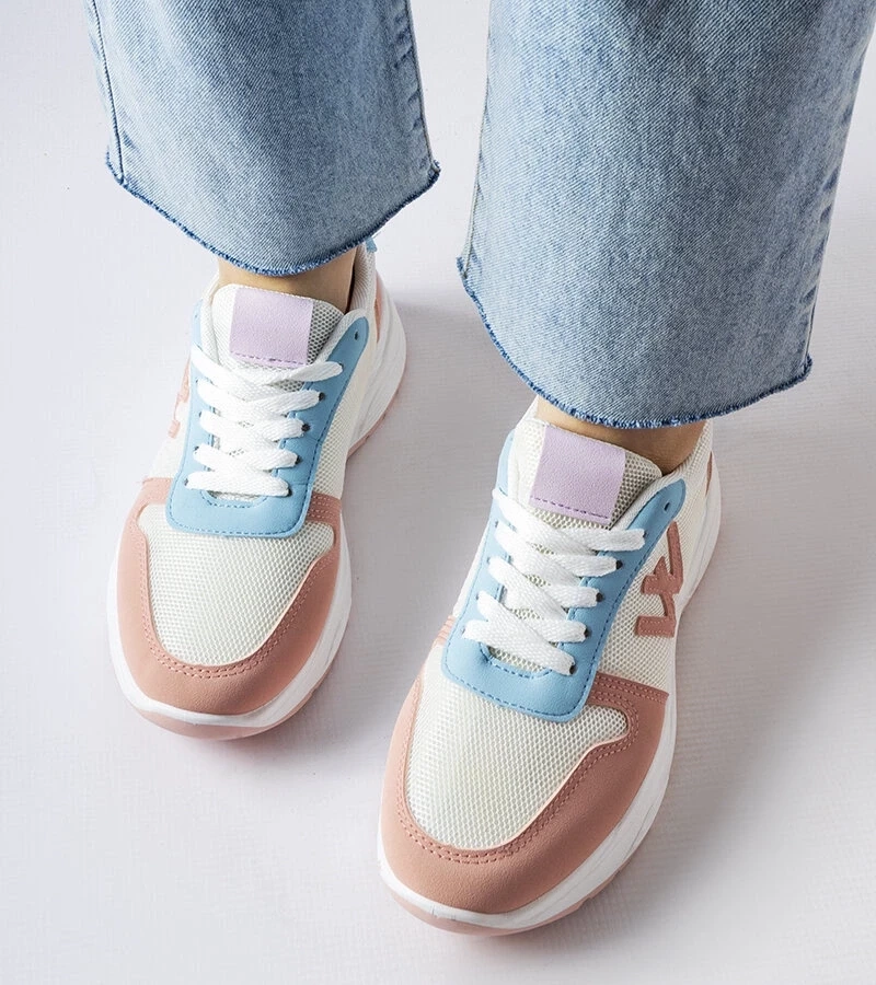 Gemre Adidași Teresio alb-albastru-pixelat