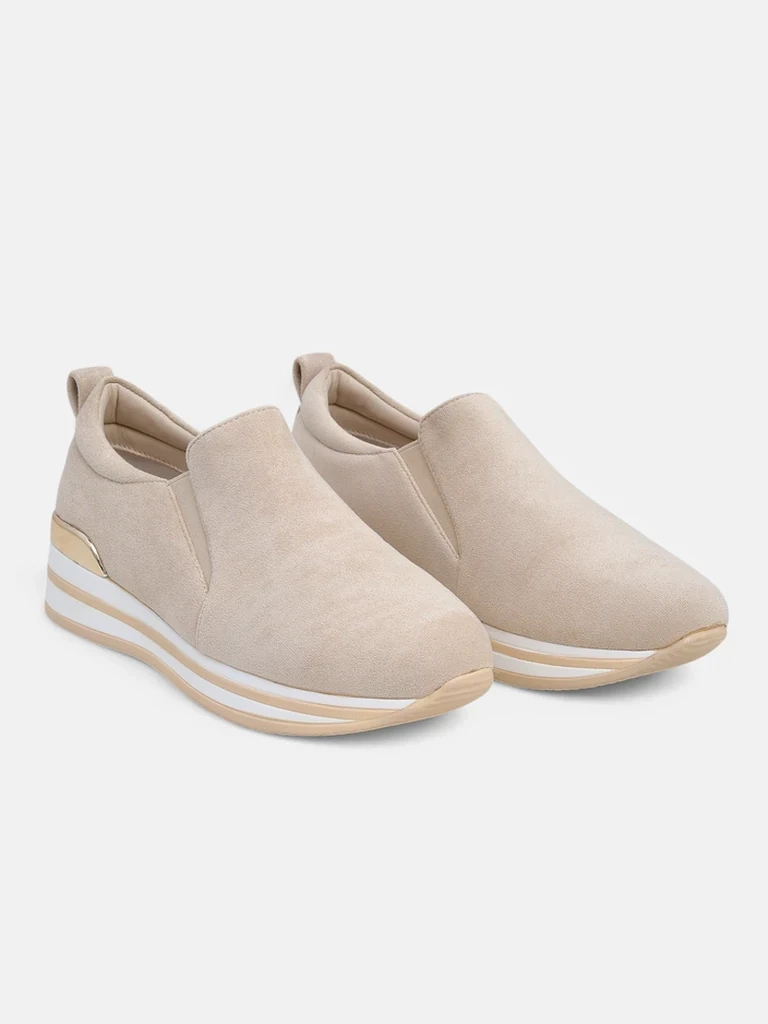 Resti Women's eco suede loafers Rabbite