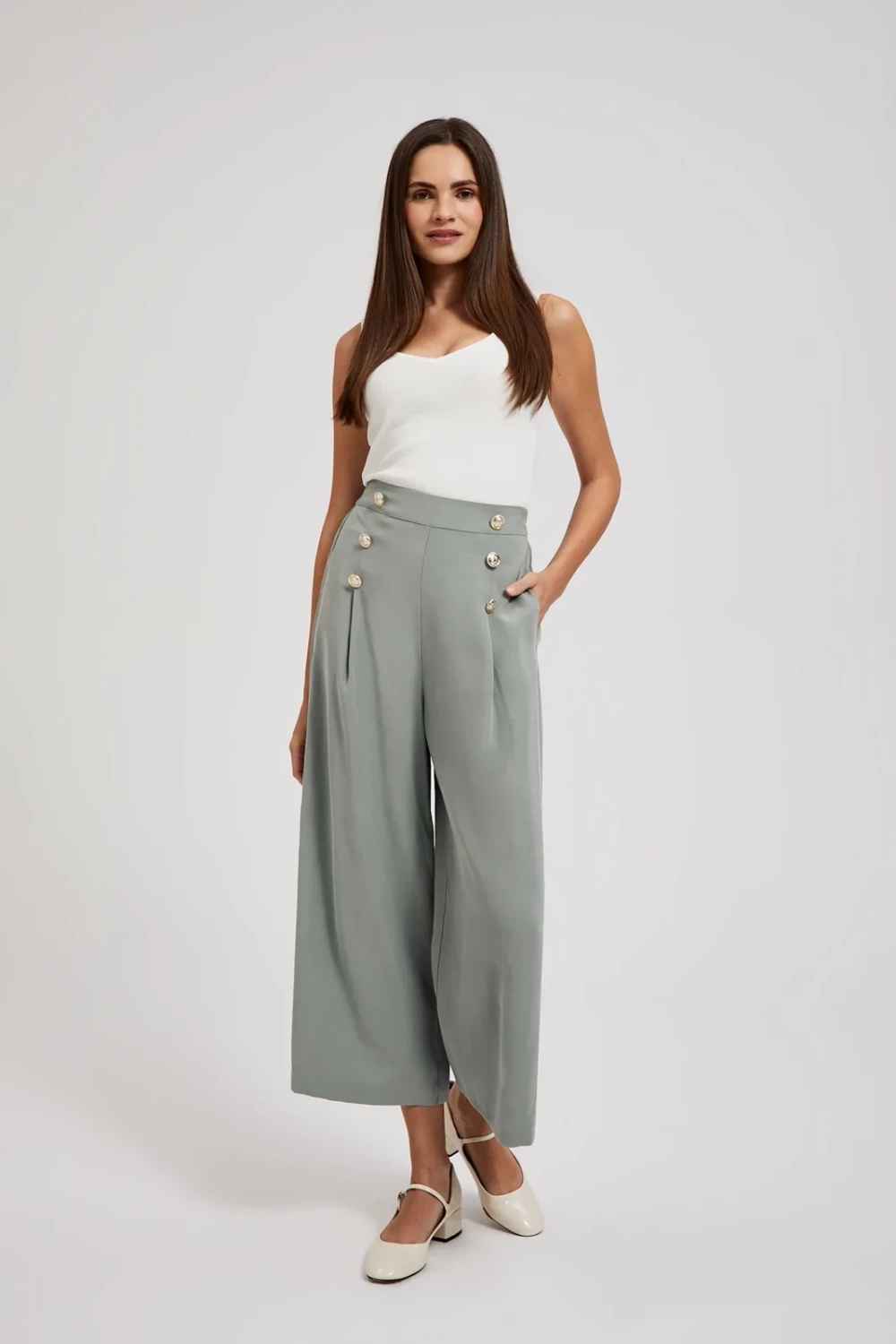 Marisse Womens Trousers L-Sp-4319 Olive