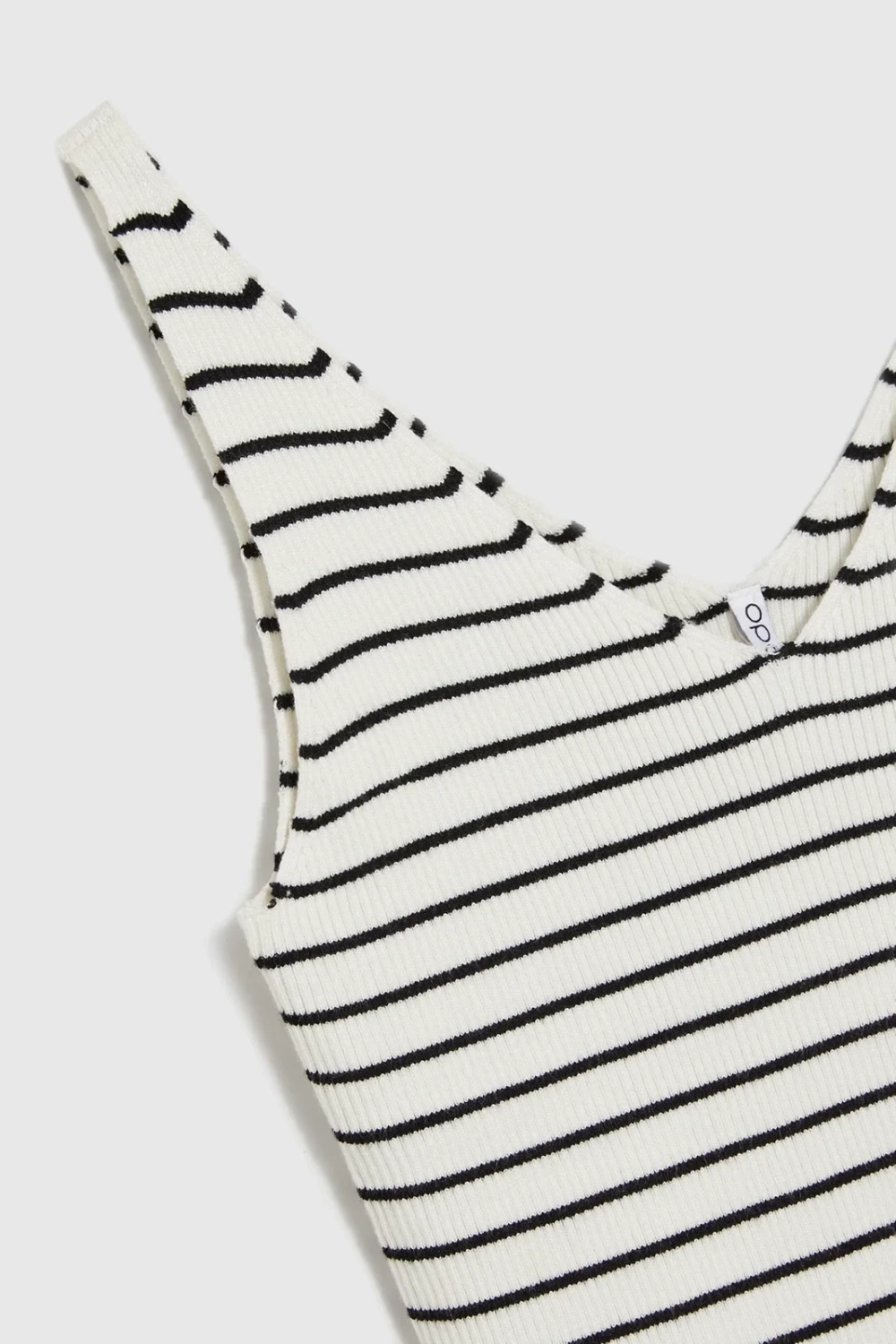 Marisse Beige Striped Cotton Top