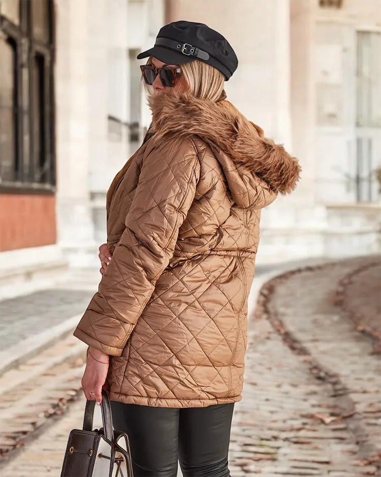 Resti Women's double-sided jacket in brown