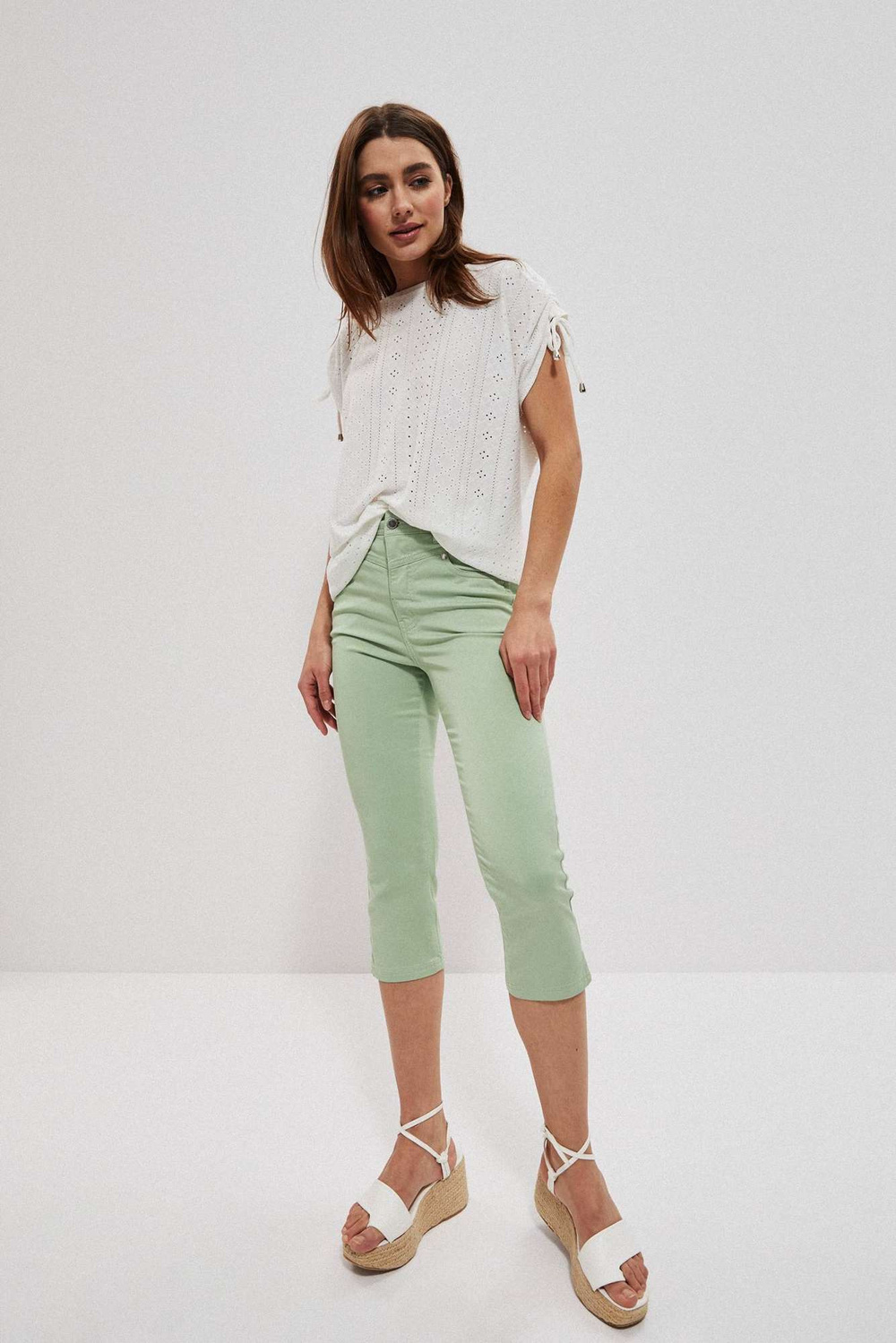 Marisse Lyocell Capri Pants L-Sp-3709 L.Forest