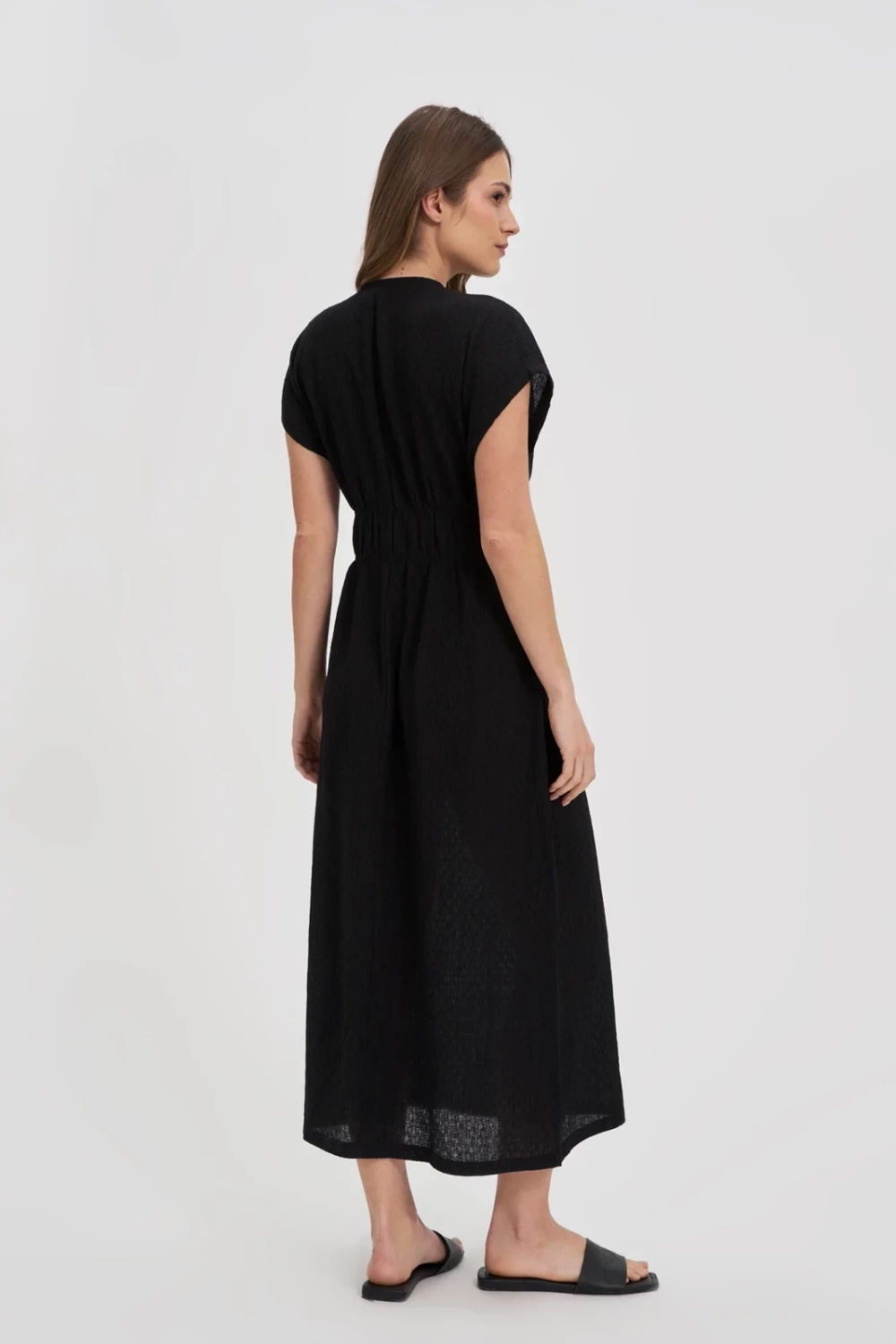 Marisse Black Midi Dress