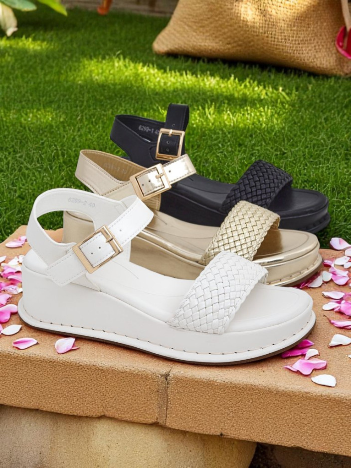 Resti Royal Fashion Women&#039;s braided wedge sandals, Fiolle style