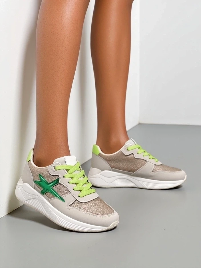Resti Women's Sneakers with Glitter Avenues