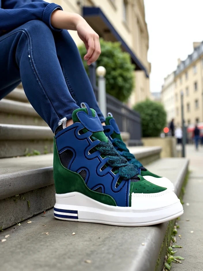Resti High sports shoes for women with hidden wedge Oblaffi