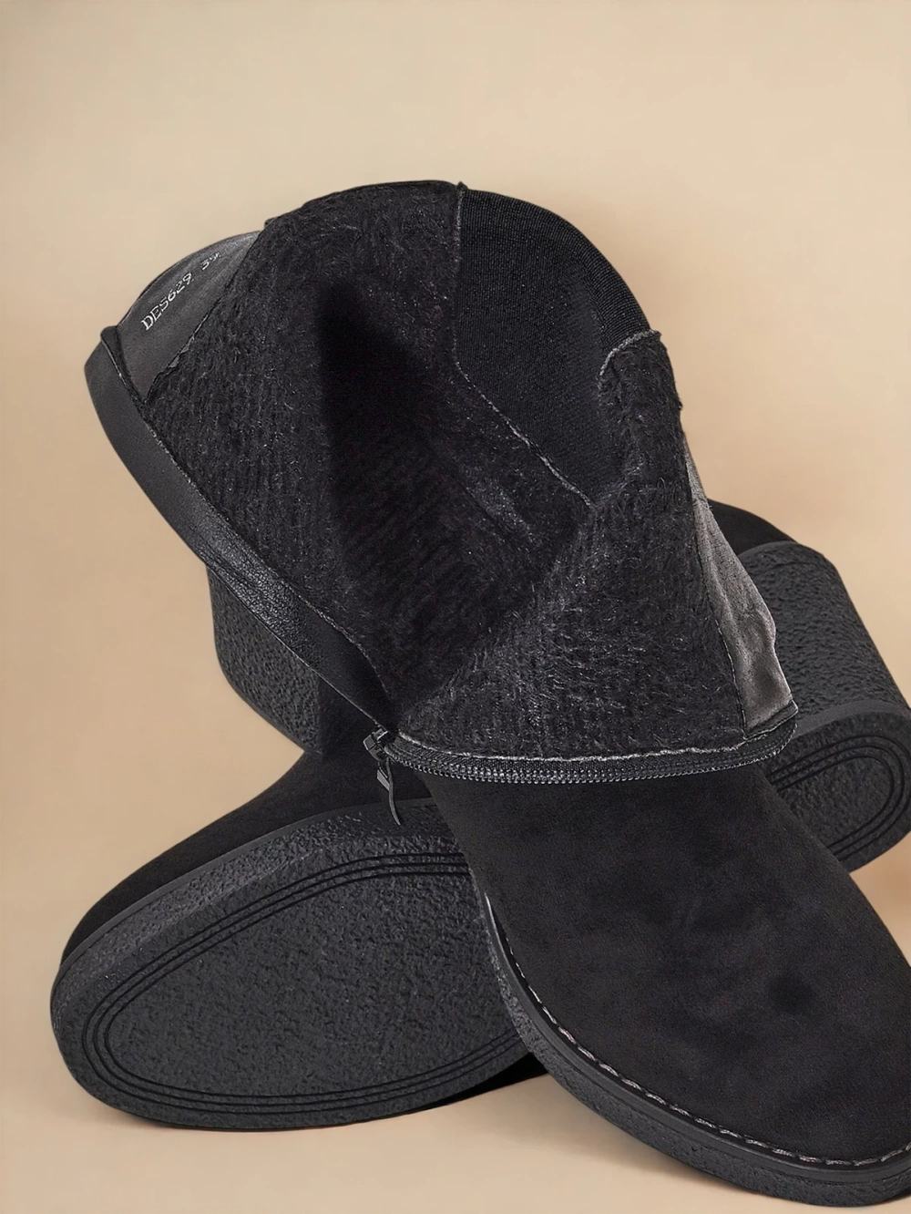 Resti Eco-suede women&#039;s ankle boots on a block heel Bregianka