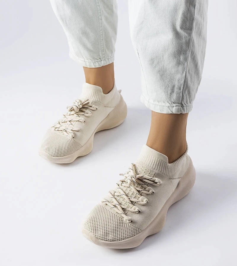 Gemre Adidași din material textil bej Côté