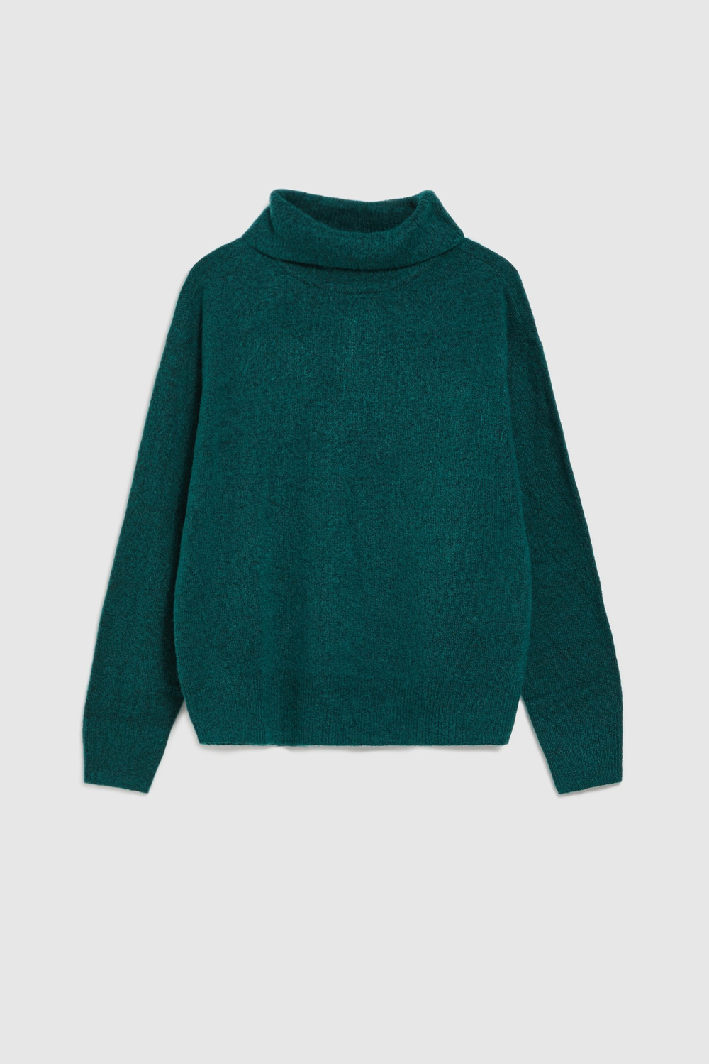 Marisse Green Turtleneck Sweater