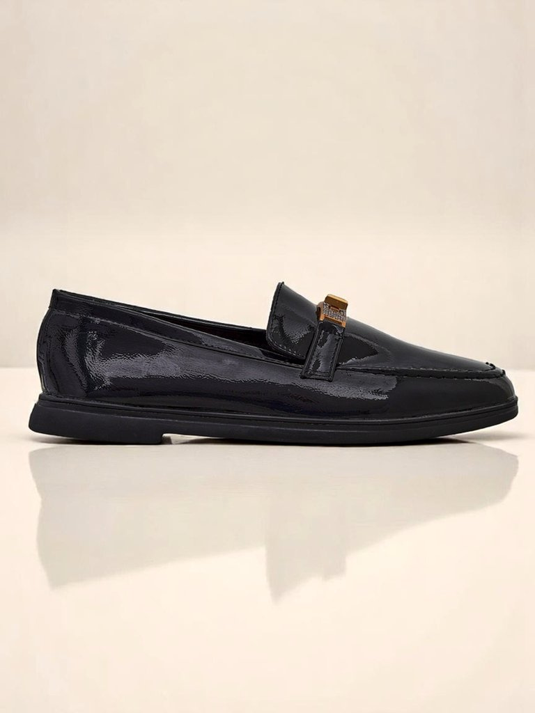 Resti Royal Fashion Women's Patent Leather Loafers Laterro