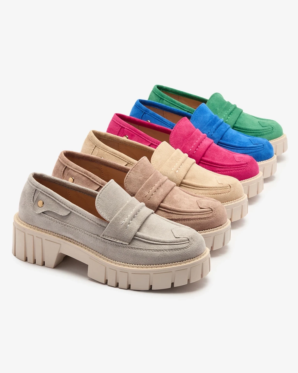 Resti Eco suede fuchsia moccasins for women Siherta