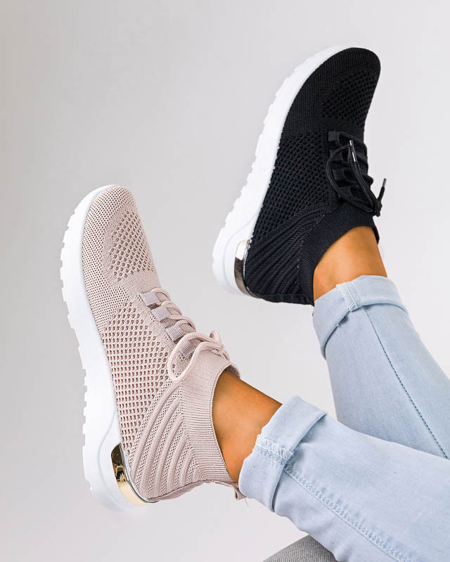 Resti Bamggy Women&#039;s Black Fabric Sports Shoes - Footwear