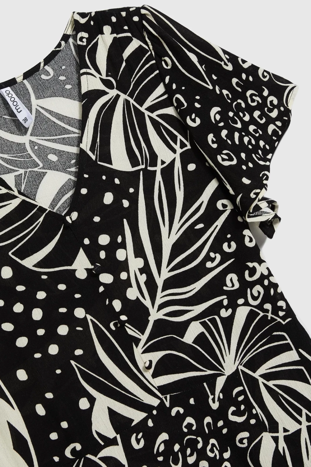 Marisse Viscose Dress With A Pattern, Black