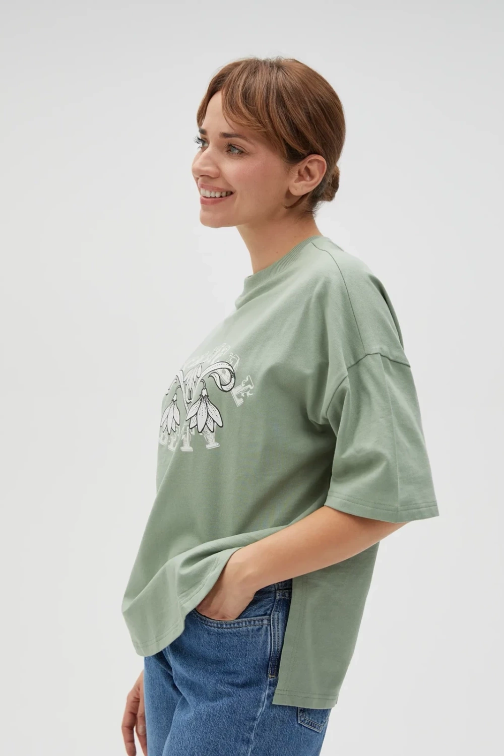 Marisse Women&#039;s Sweatshirt L-Bl-4616 Olive