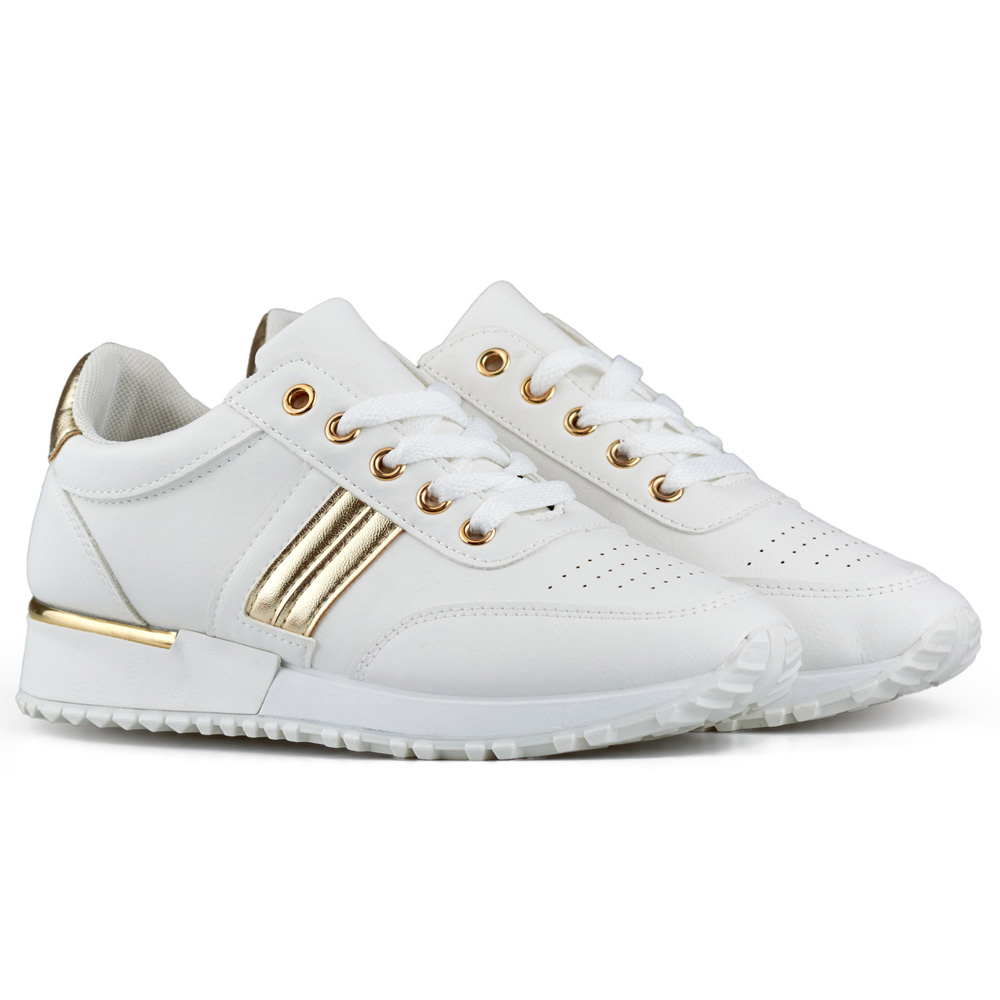 primohurt Białe casualowe buty sportowe wygodne damskie