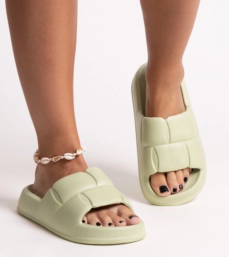 marka niezdefiniowana Papuci de spumă verzi Lete