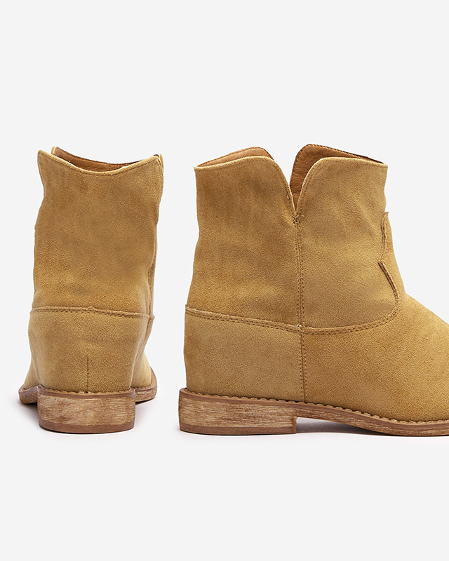 Resti Cowboy boots on an indoor wedge in camel Bluestone - Footwear 1