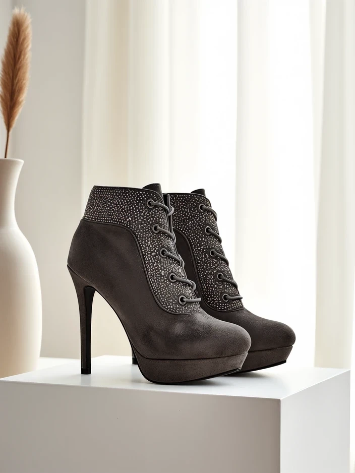 Resti Women's ankle boots with rhinestones Efelolo