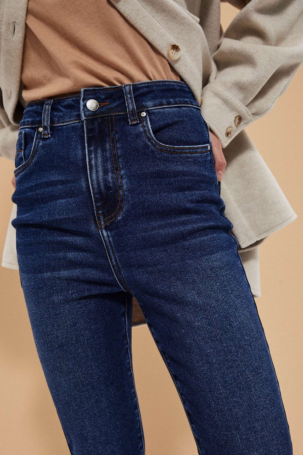 Marisse Extra High Waist Jeans L-Je-3724 Navy