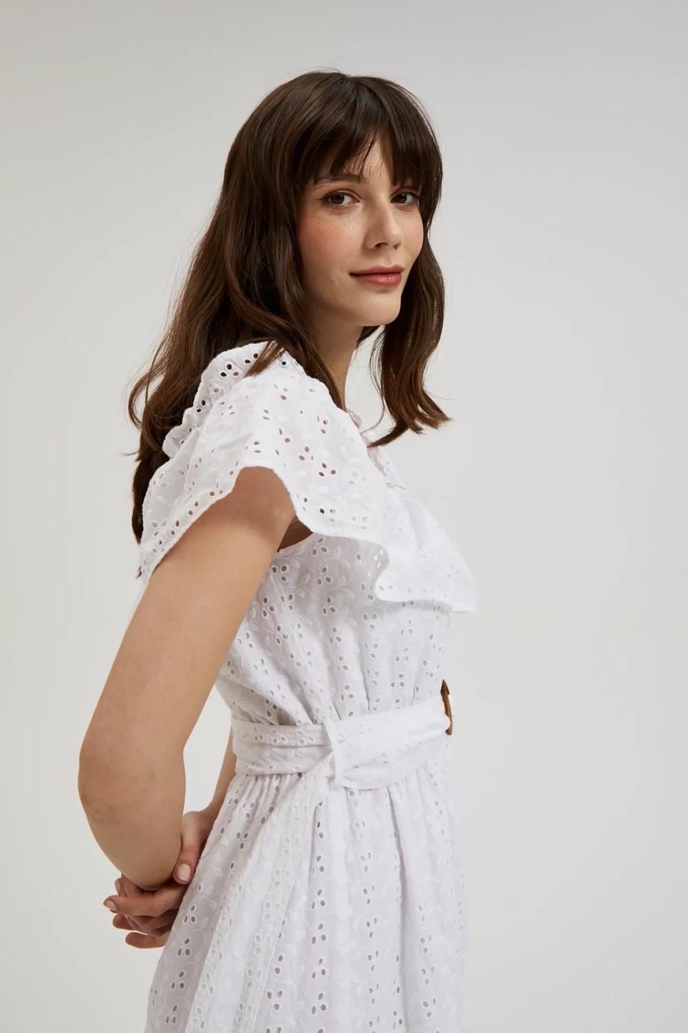 Marisse Women&#039;s Dress L-Su-4341 White